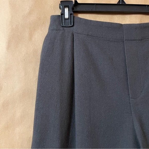 Evam Eva | Cotton Double Cloth Tuck Pants High Rise Pull-On Pleated Grey Size M - Picture 6 of 13